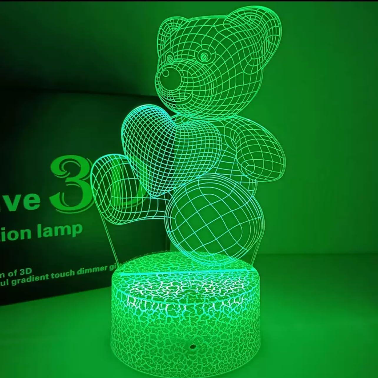 3D Teddy Bear Night Light